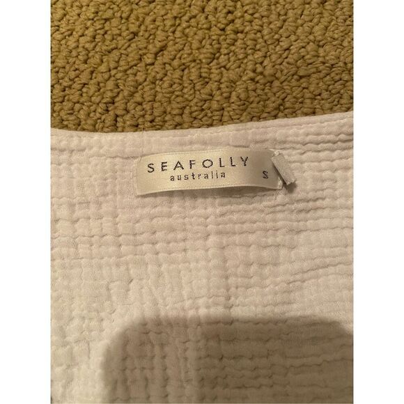 Seafolly Australia Essential Cover Up - White - Picture 4 of 7